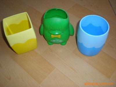 【供應竹子筆筒 塑料筆筒 廣告筆筒】價格,廠家,圖片,其他美發造型用具,蒼南縣豪利得塑料制品廠-